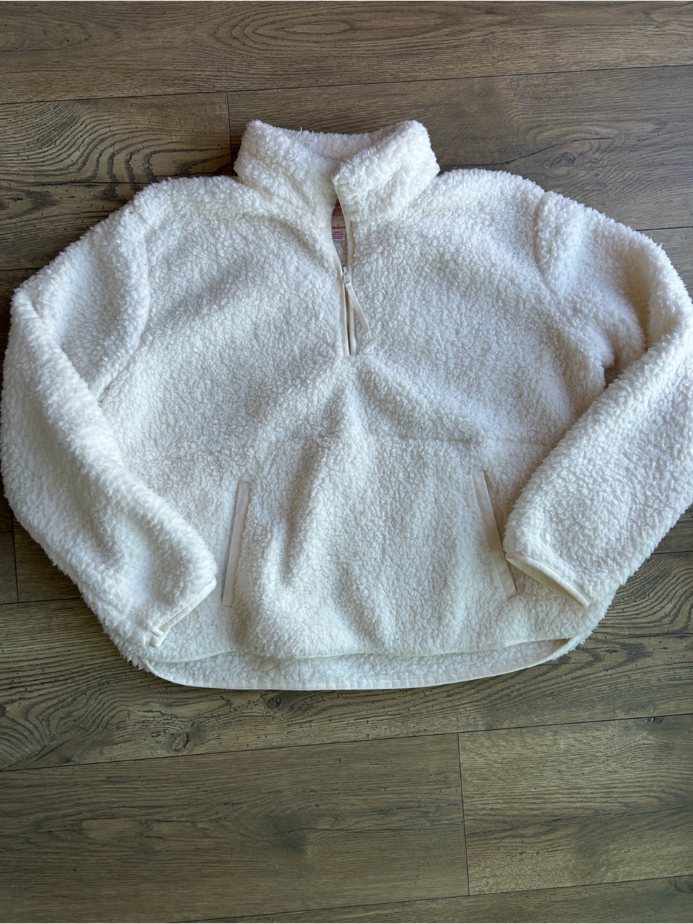 Wondershop Cozy Women's Sherpa Half-Zip Pullover Jacket - White